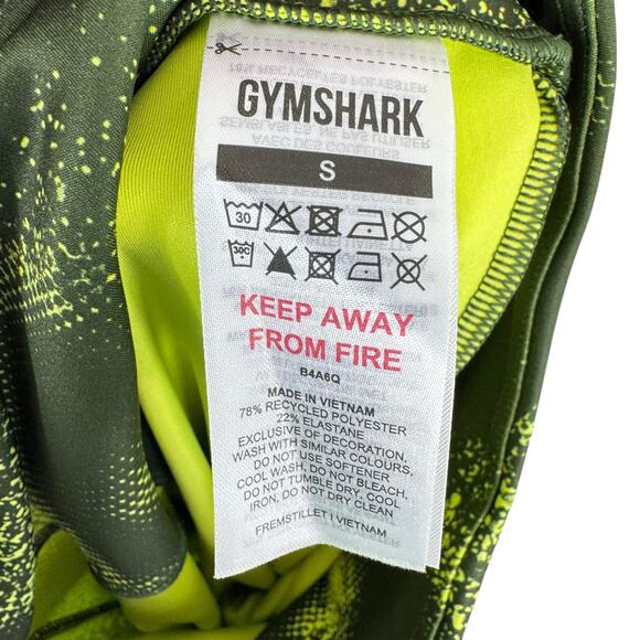 Gymshark Moss Olive Print Power Original Skinny Ankle Fit Leggings Size S - Picture 5 of 5